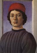 Sandro Botticelli Light blue background as the men Spain oil painting reproduction